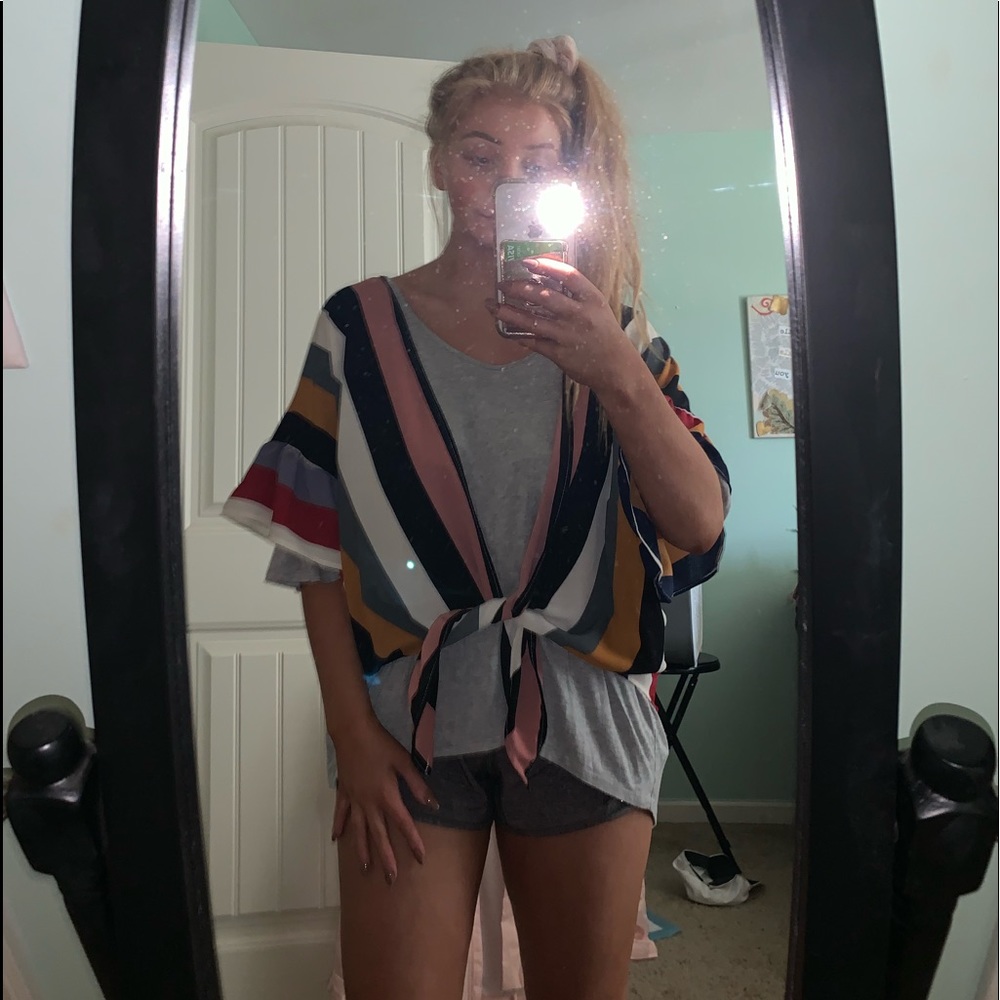 ⭐️NWOT striped jacket⭐️